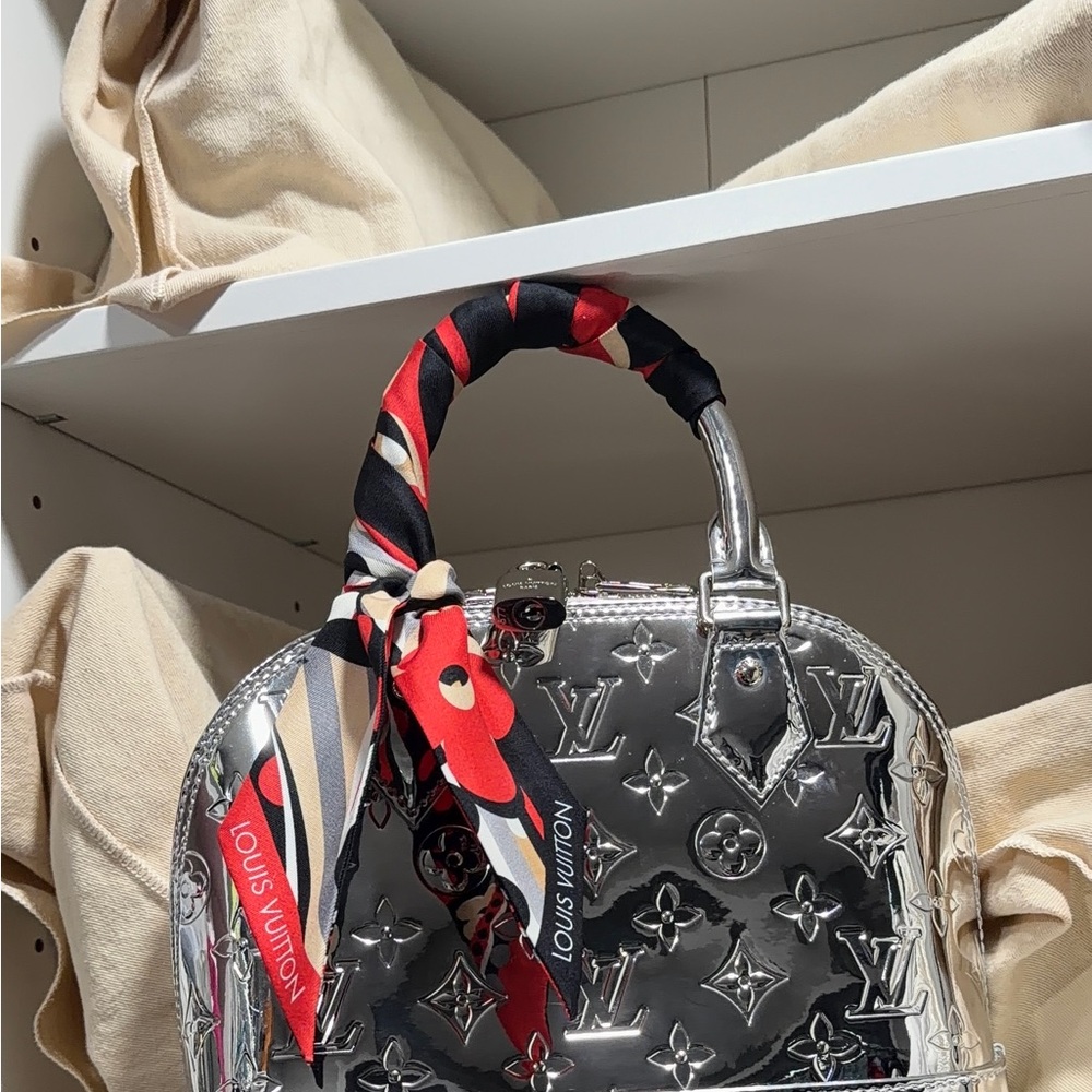 RARE SOLD OUT Louis Vuitton Alma BB Silver Mirror Monogram NWT